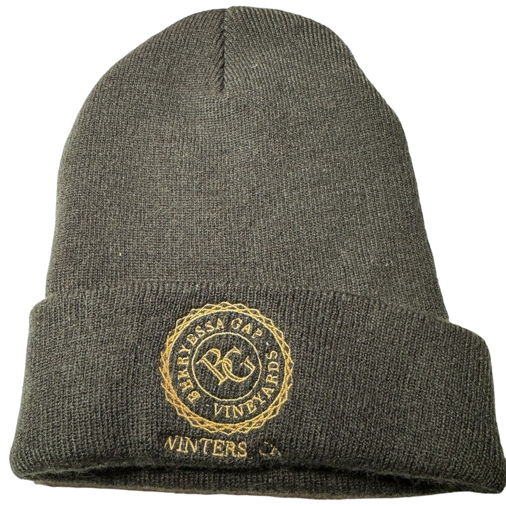 Retro Barryessa Gap Vineyards Wine Winters CA Men’s Embroidered Beanie Hat